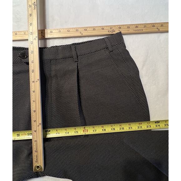 Vtg Armani Collezioni 42R 36x27 Black Gray Micro Birdseye Twill Designer Suit - Picture 14 of 16